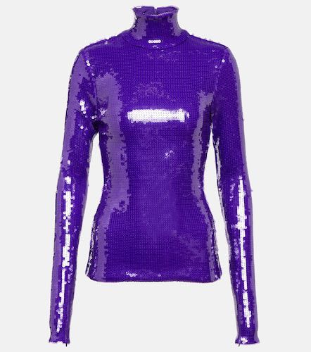 Sequined turtleneck top - LaQuan Smith - Modalova