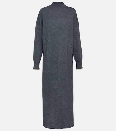 Abito midi in cotone e alpaca a coste - Brunello Cucinelli - Modalova
