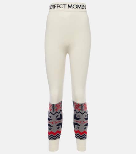 Nordic intarsia wool leggings - Perfect Moment - Modalova