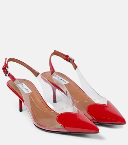 AlaÃ¯a Le CÅur leather and PU slingback pumps - Alaia - Modalova