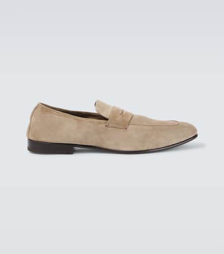 Zegna L'Asola suede penny loafers - Zegna - Modalova