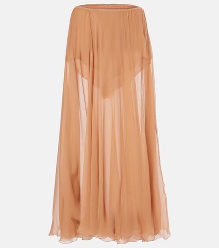 Chloé Falda midi de muselina de seda - Chloe - Modalova