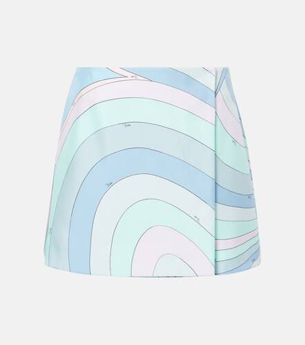 Iride printed silk twill wrap skirt - Pucci - Modalova