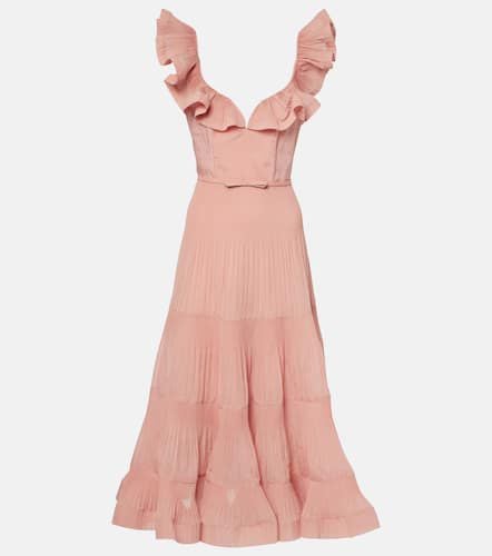 Ruffled pleated midi dress - Zimmermann - Modalova