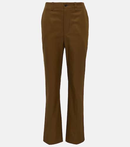 Cotton twill flared pants - Saint Laurent - Modalova