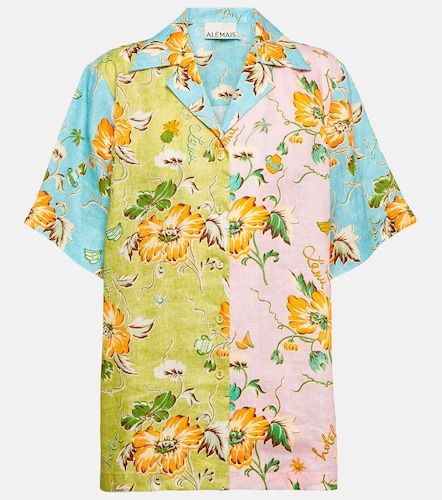 Mana floral patchwork linen shirt - Alemais - Modalova