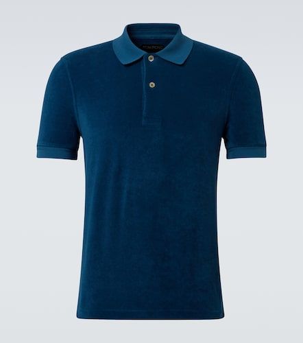 Tom Ford Polohemd aus Samt - Tom Ford - Modalova