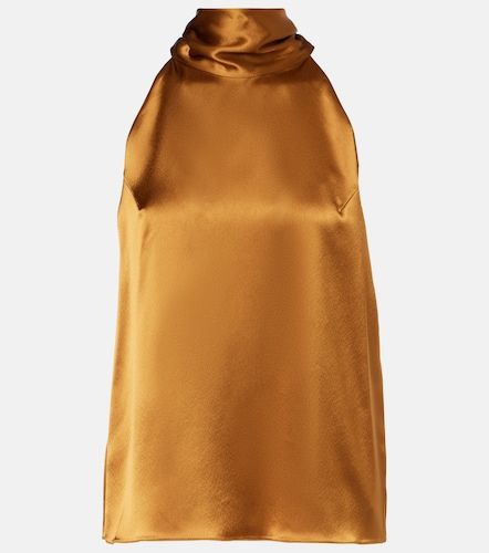 Top Sienna de satén con cuello halter - Galvan - Modalova