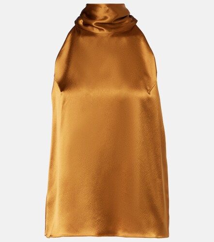 Top Sienna in raso con scollo all’americana - Galvan - Modalova