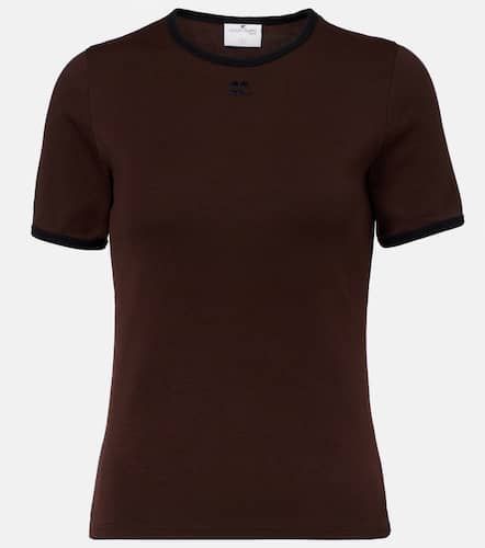 Courrèges T-shirt imprimé en coton à logo - Courreges - Modalova