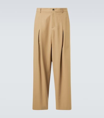 Pantalones anchos de sarga de algodón - Loewe - Modalova