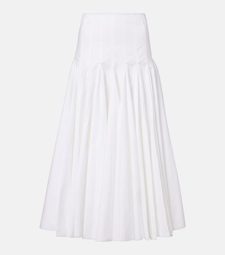 Falda midi de popelín de algodón - Jacquemus - Modalova