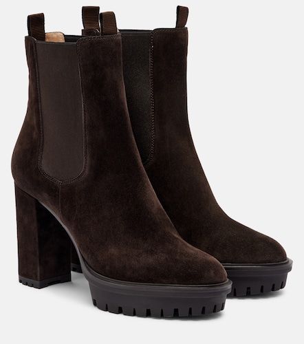 Barry suede platform ankle boots - Gianvito Rossi - Modalova