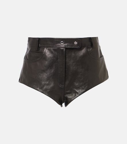 High-rise leather shorts - Magda Butrym - Modalova