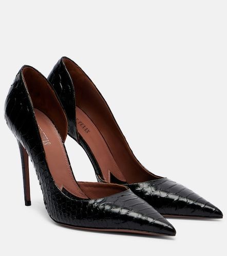 Vera 105 snake-effect leather pumps - Paris Texas - Modalova