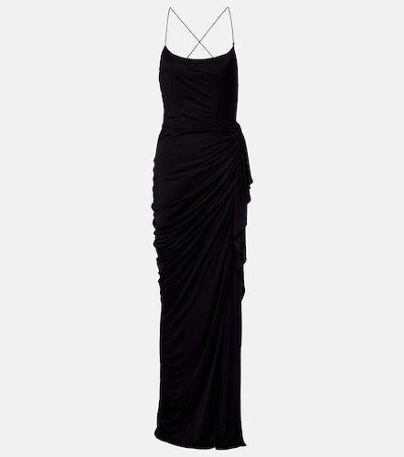 Versace Vestido largo de jersey - Versace - Modalova