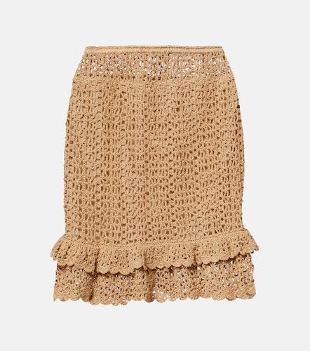 Gonna corta Brigitte in cotone crochet - Anna Kosturova - Modalova