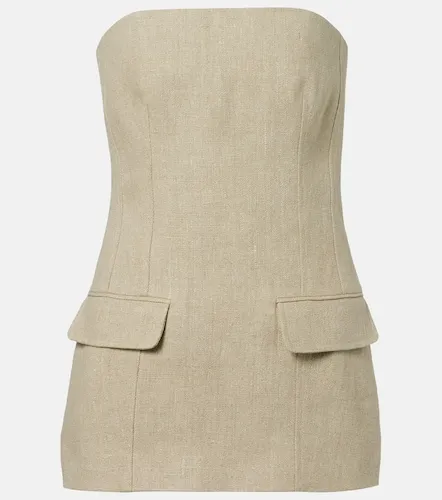 Toteme Strapless linen bustier top - Toteme - Modalova