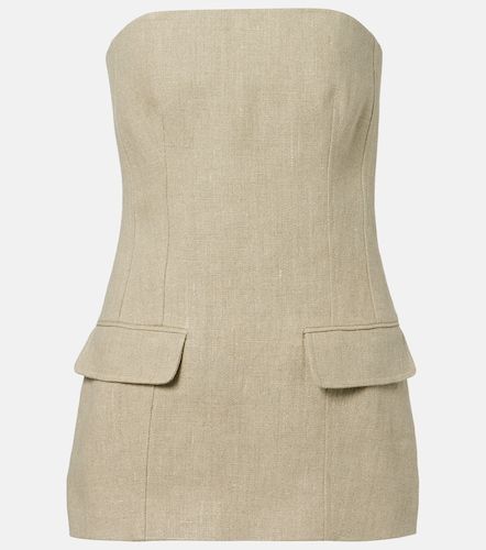 Toteme Top bustier de lino - Toteme - Modalova