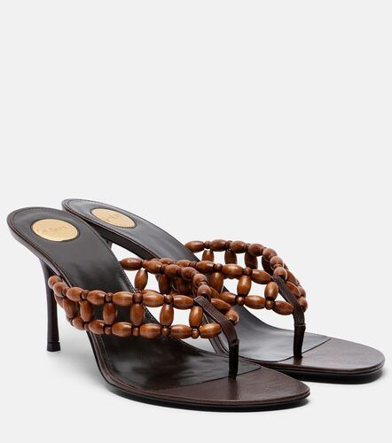 Zine beaded thong sandals - Saint Laurent - Modalova