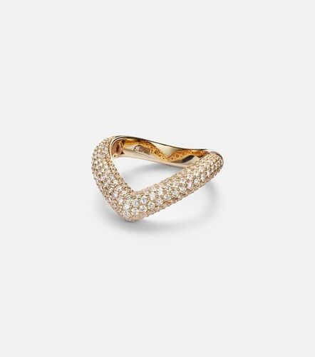 Anello Drop Link Medium in 18kt con diamanti - Engelbert - Modalova