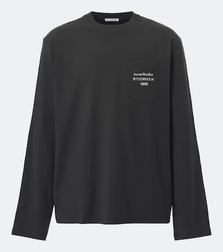 Distressed cotton-blend T-shirt - Acne Studios - Modalova