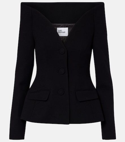 Self-Portrait Blazer aus Crêpe - Self-Portrait - Modalova
