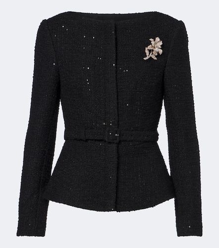 Belted embellished boucle jacket - Roland Mouret - Modalova