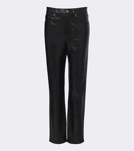 Pantalones rectos Lana en mezcla de piel - Agolde - Modalova