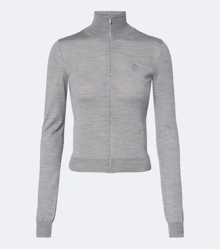 Gucci Wool and silk zip-up sweater - Gucci - Modalova