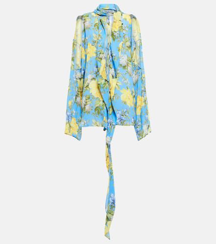 Blusa in chiffon con stampa floreale - Acne Studios - Modalova