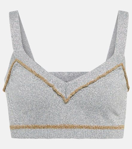 Crop top de punto metalizado - Rabanne - Modalova