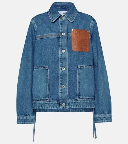 Chaqueta en denim con anagrama - Loewe - Modalova