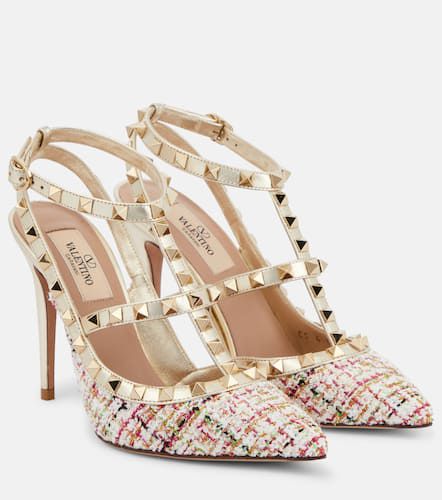 Rockstud 100 bouclÃ© pumps - Valentino Garavani - Modalova