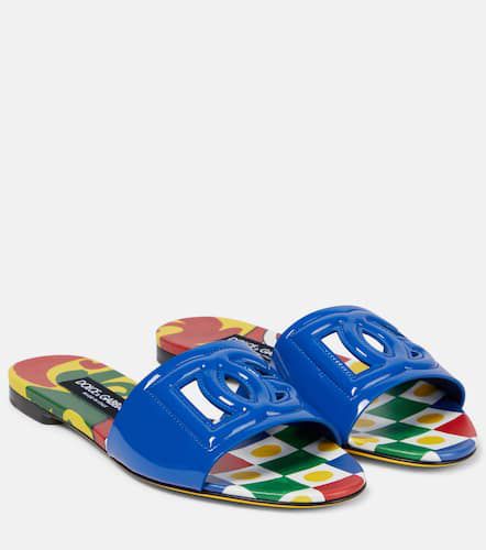 DG patent leather slides - Dolce&Gabbana - Modalova