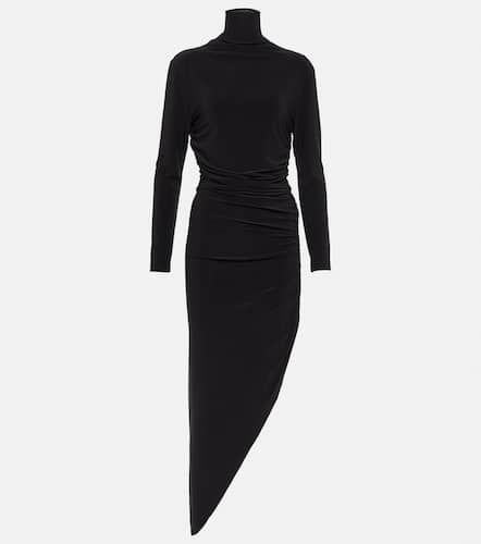 Turtleneck draped jersey maxi dress - Norma Kamali - Modalova