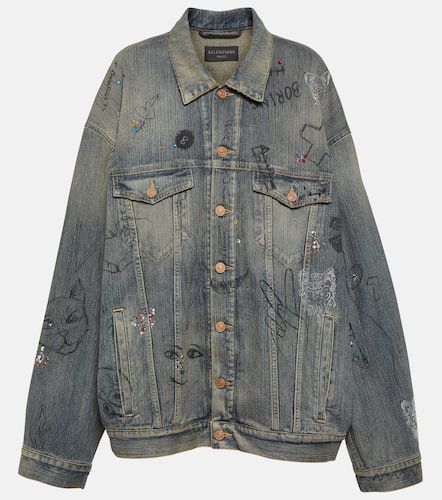 Balenciaga Embellished denim jacket - Balenciaga - Modalova