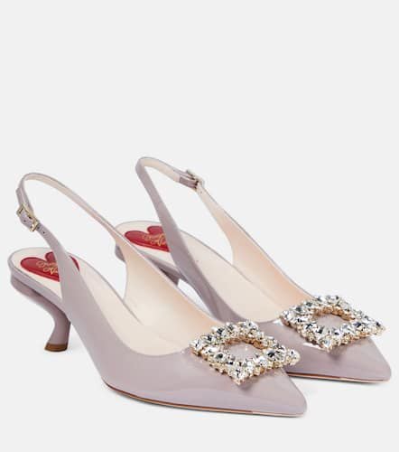 Virgule patent leather slingback pumps - Roger Vivier - Modalova