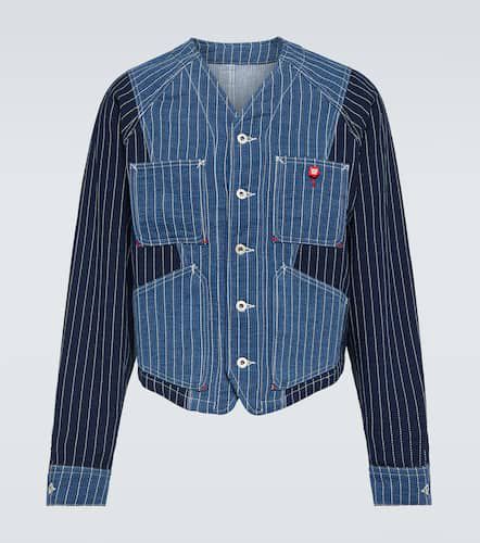 Patchwork striped denim jacket - Kenzo - Modalova
