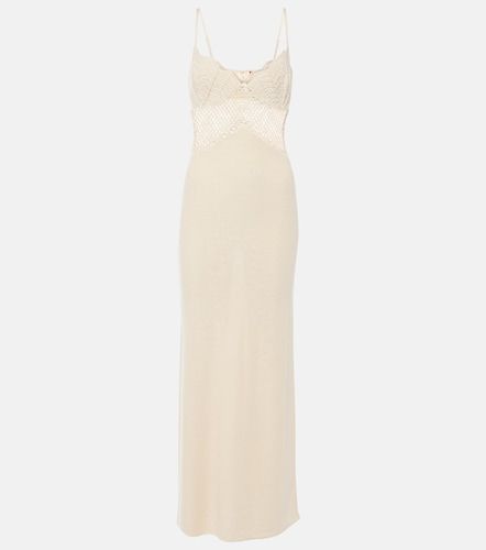 Vestido largo Tara de croché de algodón - Staud - Modalova