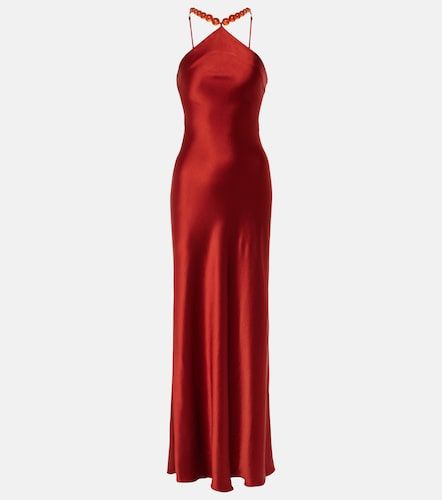 Abito lungo Cadence in satin con perline - Staud - Modalova