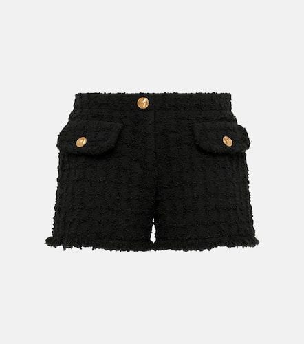 Heritage cotton-blend tweed shorts - Versace - Modalova