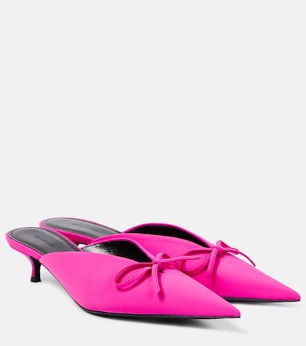 Knife Bow leather-trimmed pumps - Balenciaga - Modalova