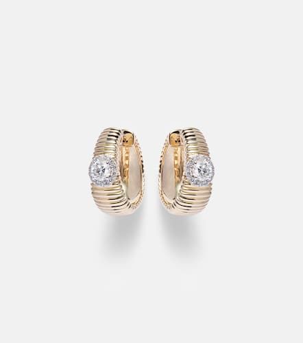 Ohrringe Disco aus 14kt Gelbgold mit Diamanten - Stone and Strand - Modalova