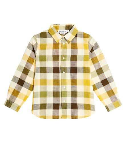 Daho checked linen and cotton shirt - Bonpoint - Modalova