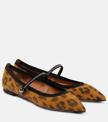 Romy leopard-print suede ballet flats - Aquazzura - Modalova