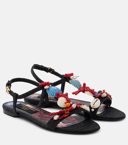 Capri embellished sandals - Dolce&Gabbana - Modalova