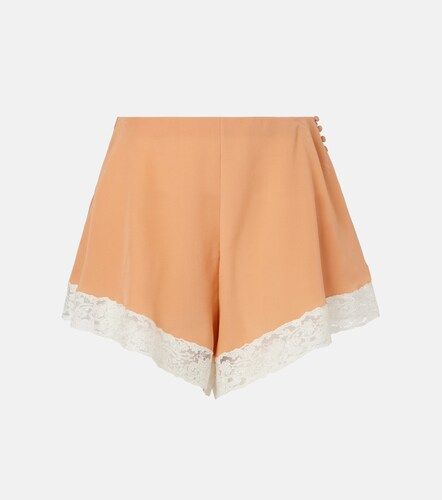 Chloé Shorts de seda con encaje - Chloe - Modalova