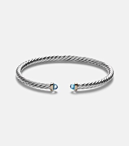 Pulsera Cable Flex® de plata de ley (925) y oro de 14 ct con topacios - David Yurman - Modalova
