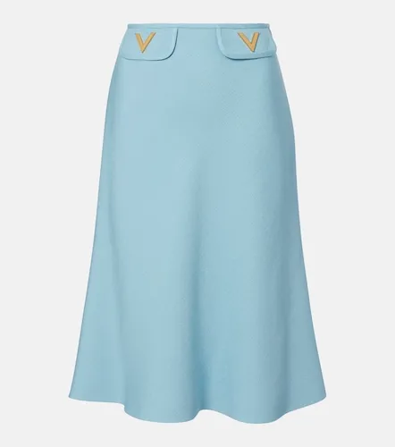 Valentino Garavani Falda midi VLogo - Valentino Garavani - Modalova